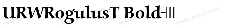 URWRogulusT Bold字体转换